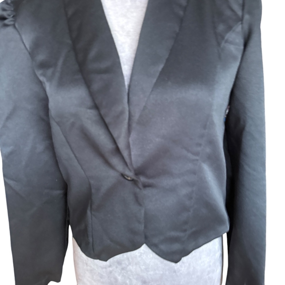 David Benjamin Crop Blazer Size L - Picture 3 of 6